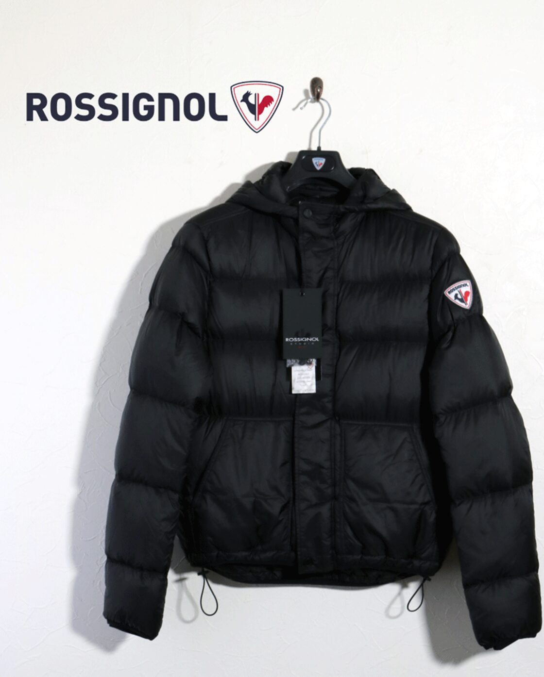 ROSSIGNOL ロシニョール フード付き ダウンジャケット ブラック サイズ50 | Pay ID