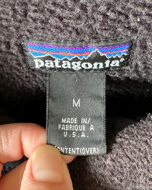 -Patagonia- Vintage 90s M Synchilla Shearling Coat made in USA
