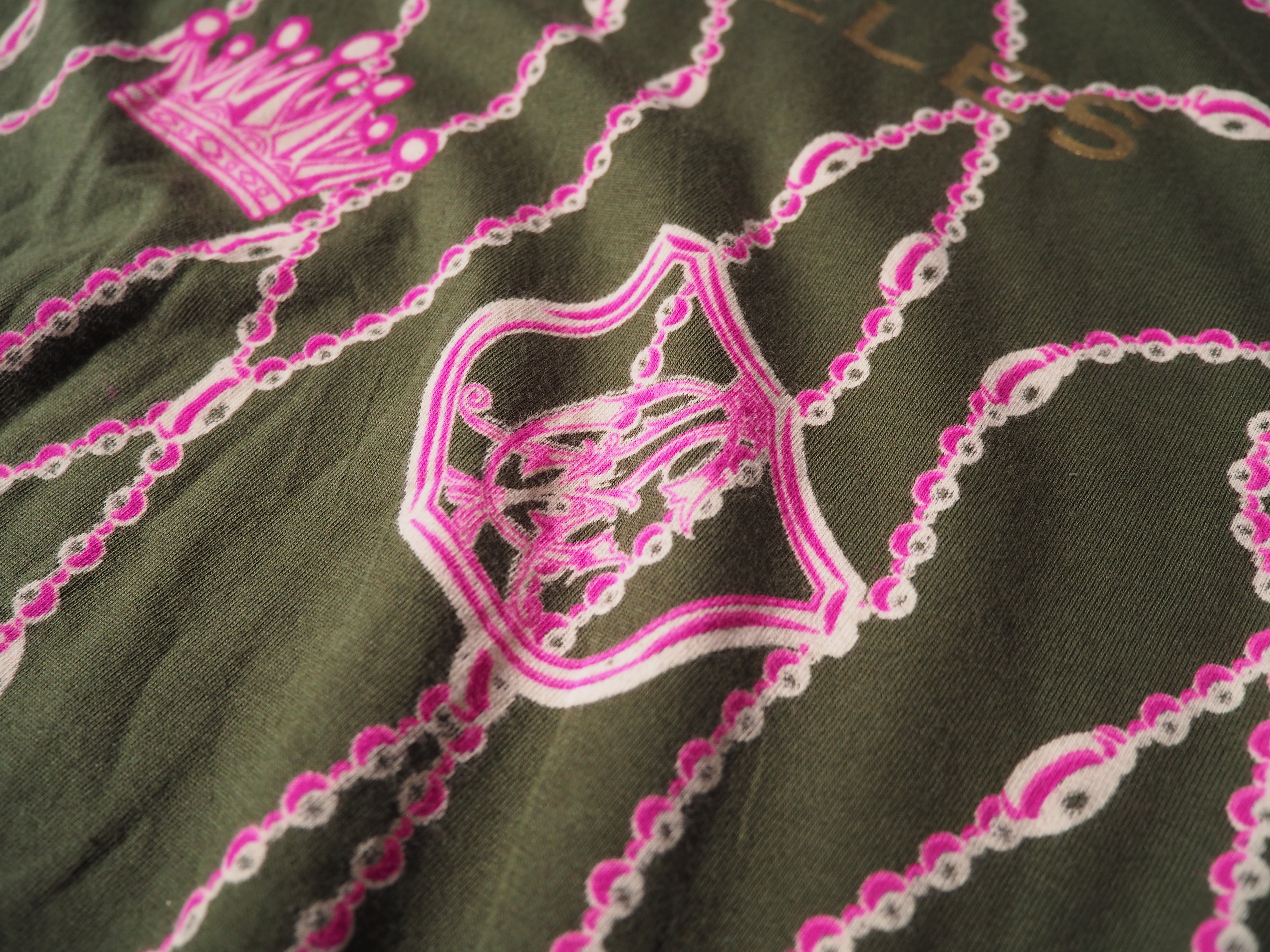 ” Christian Audigier ” rhine stone prayer printed Tee