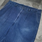 2tuck denim slacks
