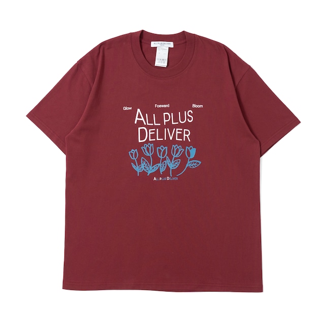 APD BLOOM GRAPHIC SS TEE / BURGUNDY