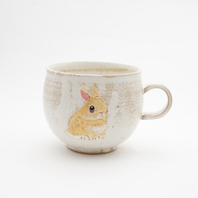 【山野 うさぎ】うさぎマグカップ  F