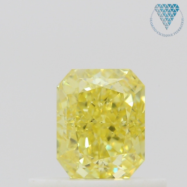 0.5 ct FANCY INTENSE YELLOW VS2 RADIANT GIA 天然  ダイヤモンド ルース