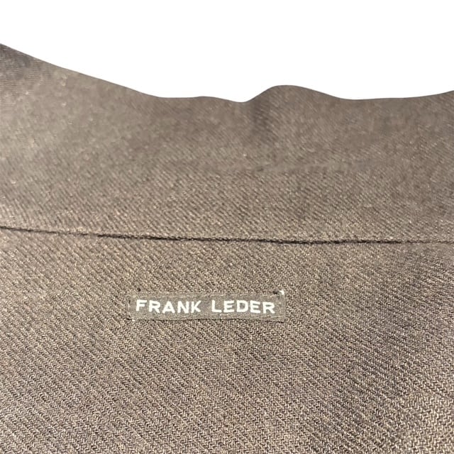 FRANK LEDER “WASHED WOOL ZIP UP SHIRT