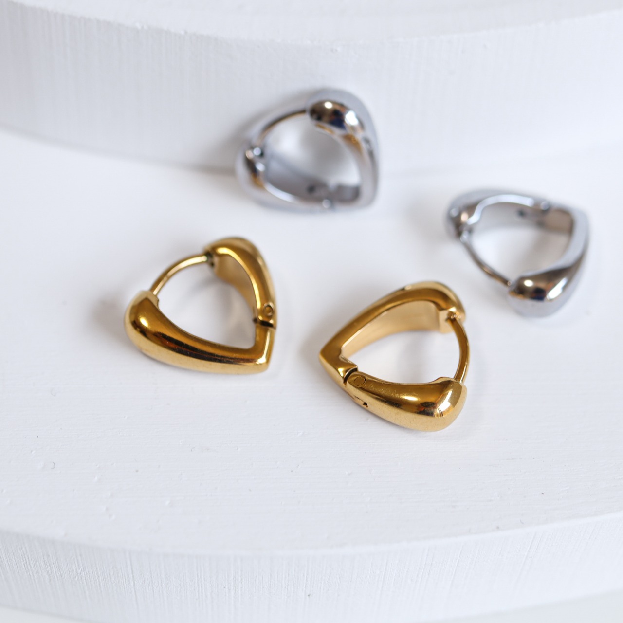 【ミニサイズ】stainless petit hoop pierce