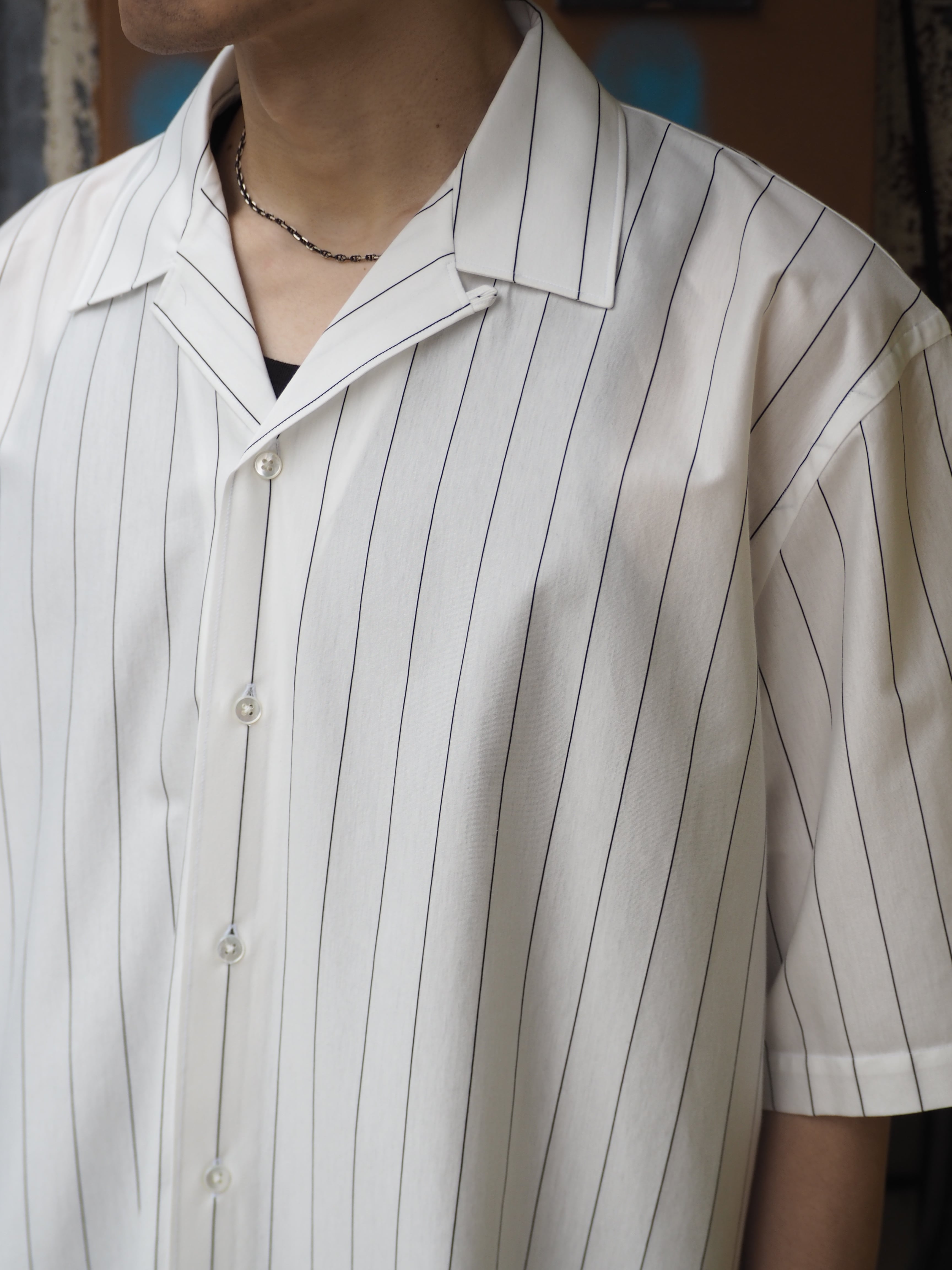 KANEMASA PHIL. 46G Stripe Ether Shirt(WHITE) | novastore(ノヴァ