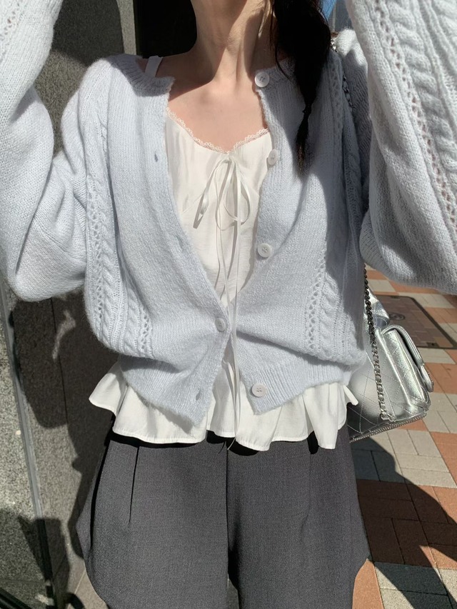 (予約) mellounge  / Diagonal pocket half pants 2color