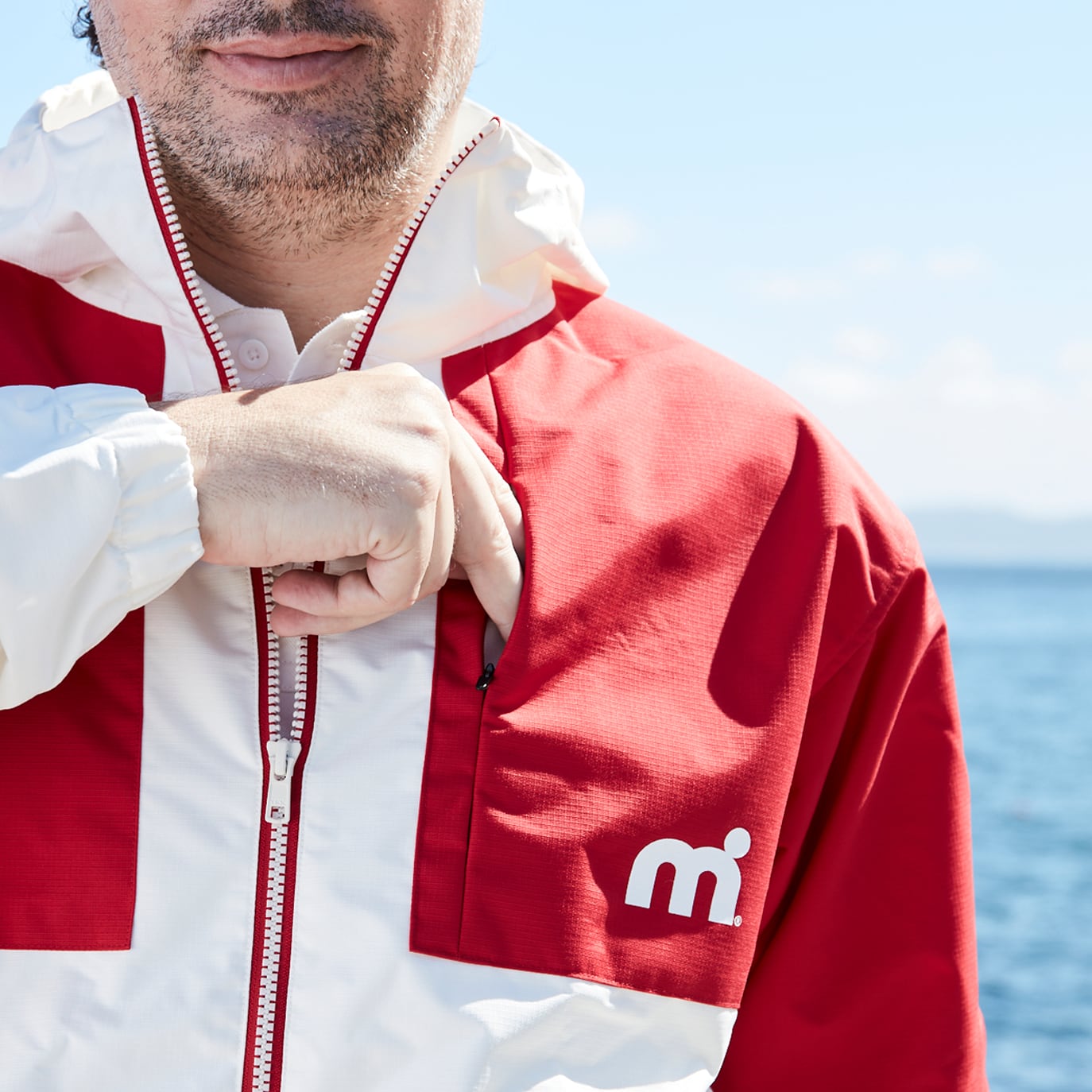 コースタルジャケット WHITE/RED | mistral(ミストラル)|公式 コースタルジャケット WHITE/RED | mistral(ミストラル)|公式
