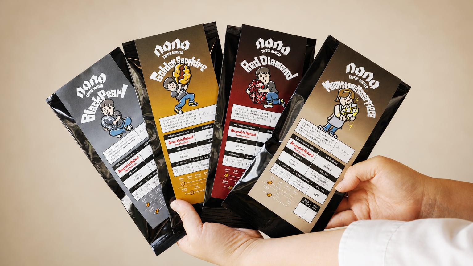 Nana Coffee Roasters×暮らしと珈琲コラボ(各60g×4種セット)