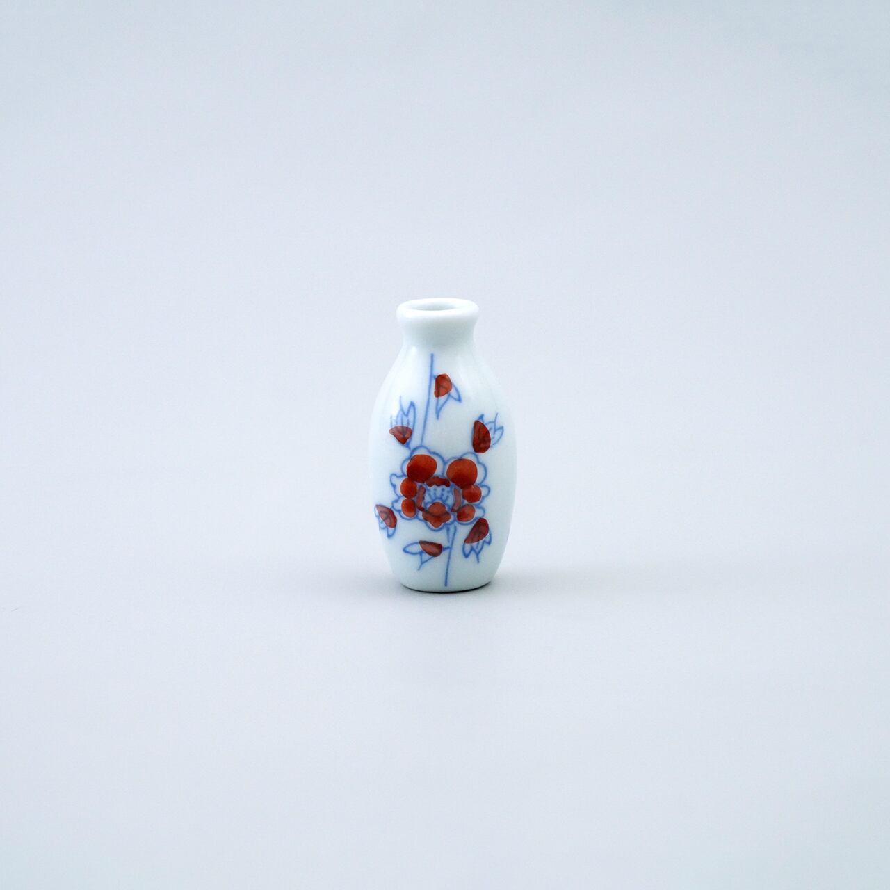 渋草焼 渋草柳造窯 染付 唐子花唐草文 瓢箪瓶 M R5287B 渋草焼 渋草柳