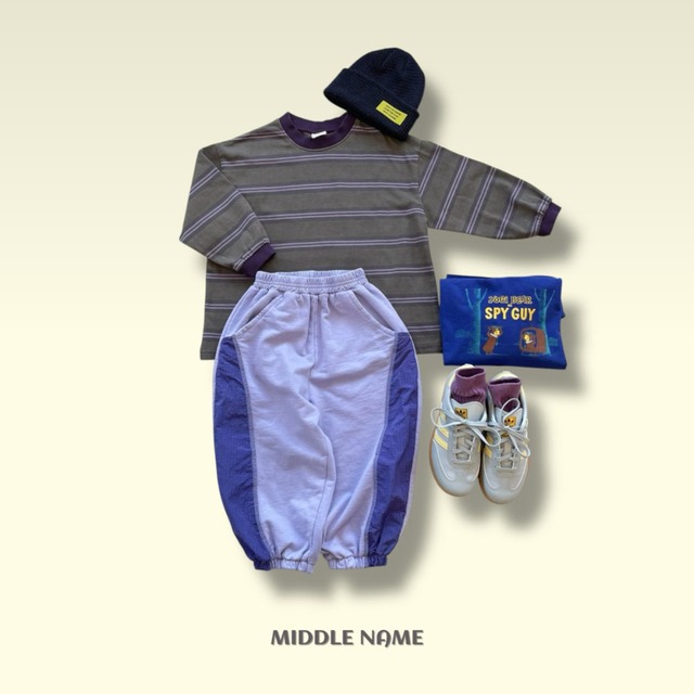 《送料無料》予約:切り替え配色パンツ【MIDDLENAME】※ジュニアサイズ