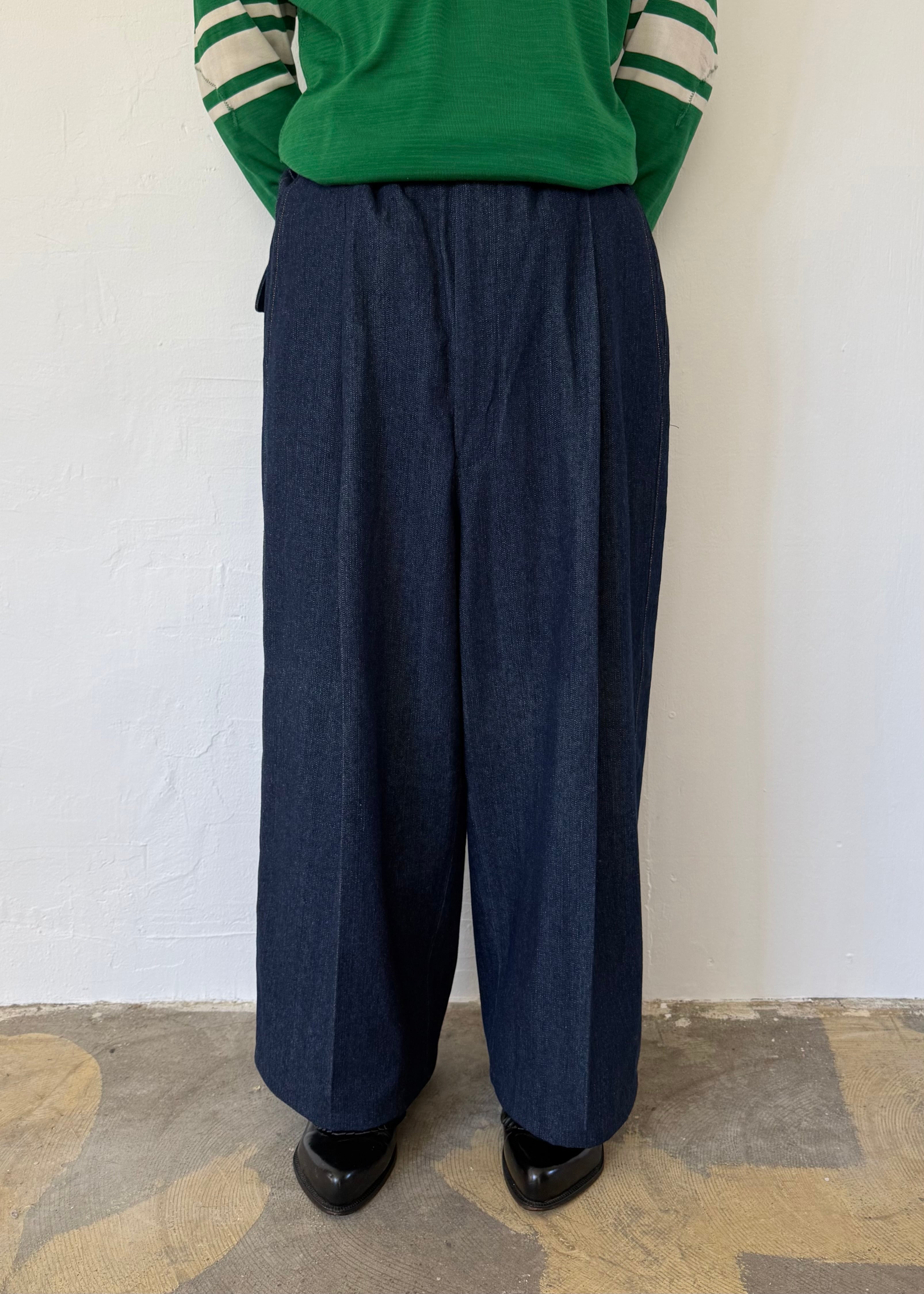 2000's VITTORIO DE ANGELO Super Wide Denim Slacks | EVERYTHING WAS