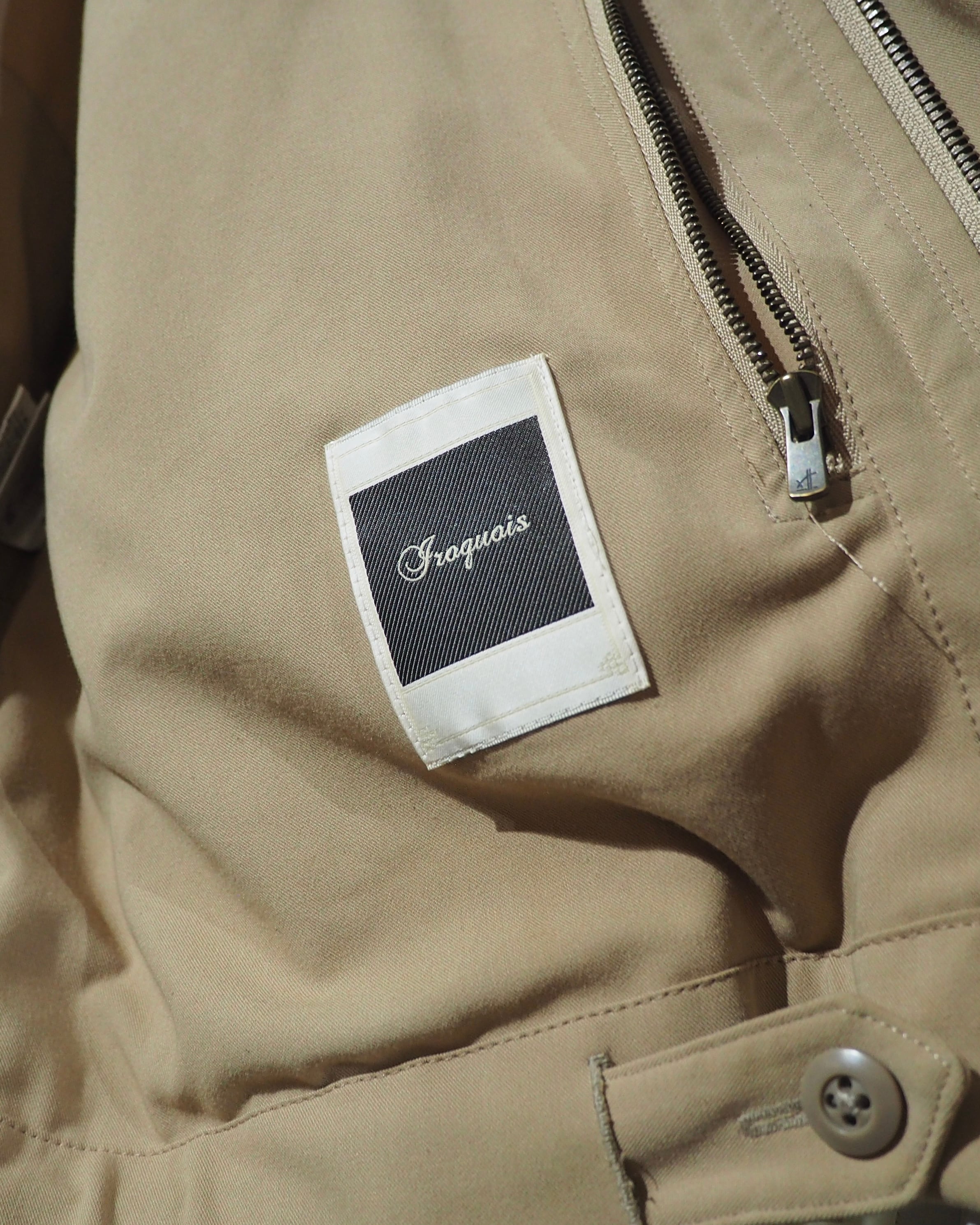 ” Iroquois ” Multi Pockets × Fake leather Panel Custom Military Jacket
