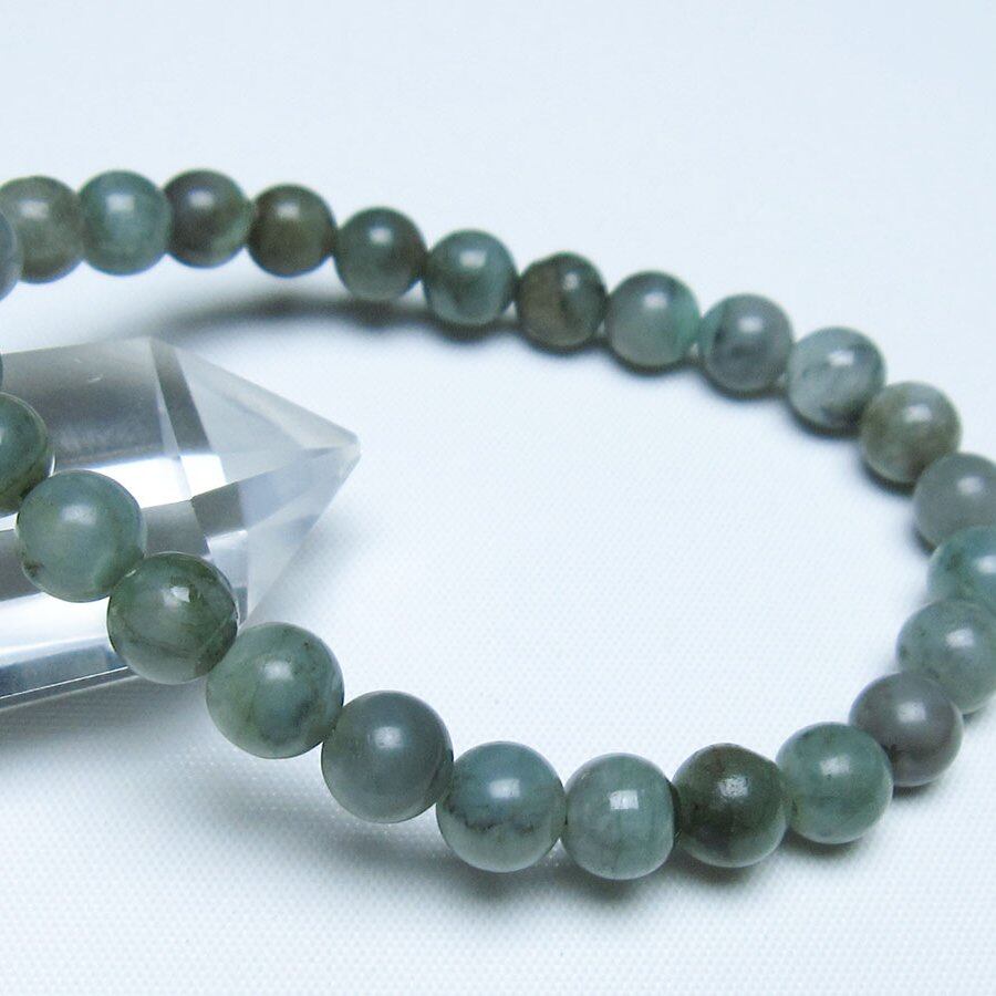 エメラルド ブレスレット 7mm 一点物 メール便可 [M便 1/10] 111-46085