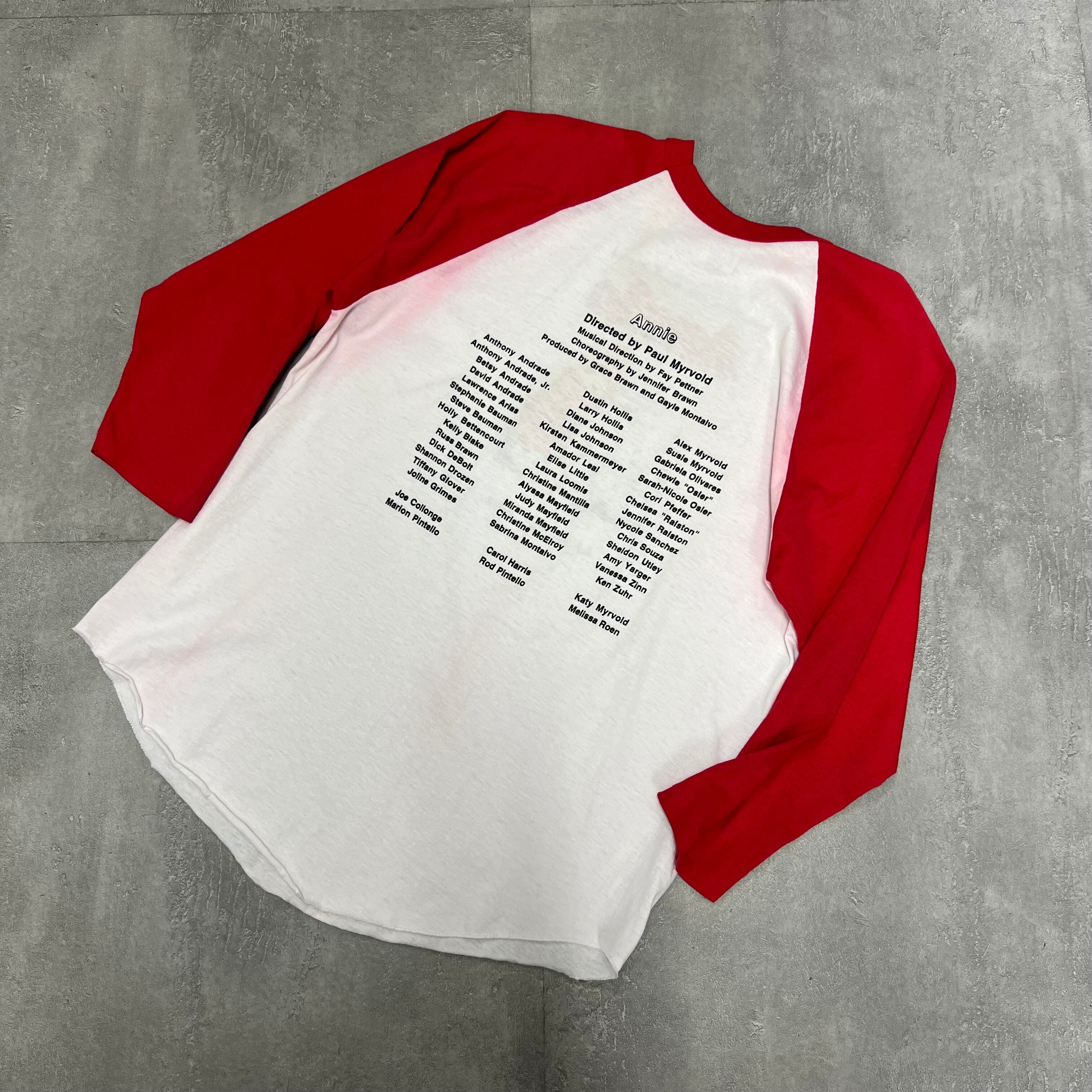 90's AnnieアニーミュージカルラグランTシャツ古着ヴィンテージ 90's AnnieアニーミュージカルラグランTシャツ古着ヴィンテージ