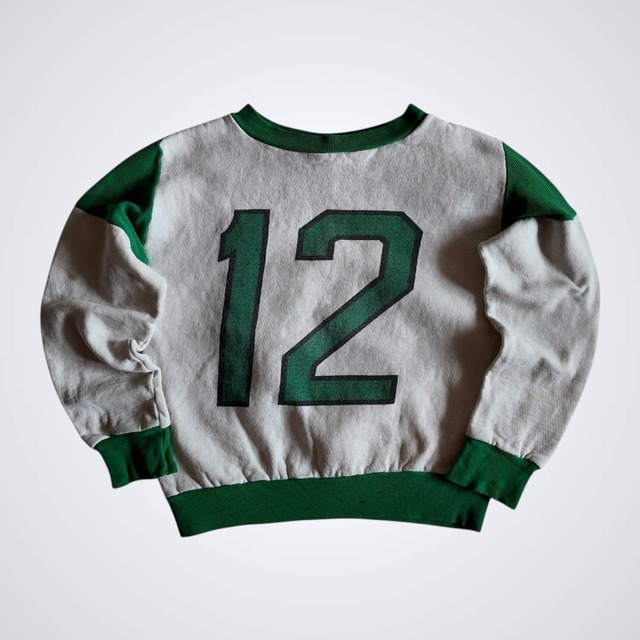 1960s~ NUMBERING TWO TONE SWEAT SHIRT KID'S