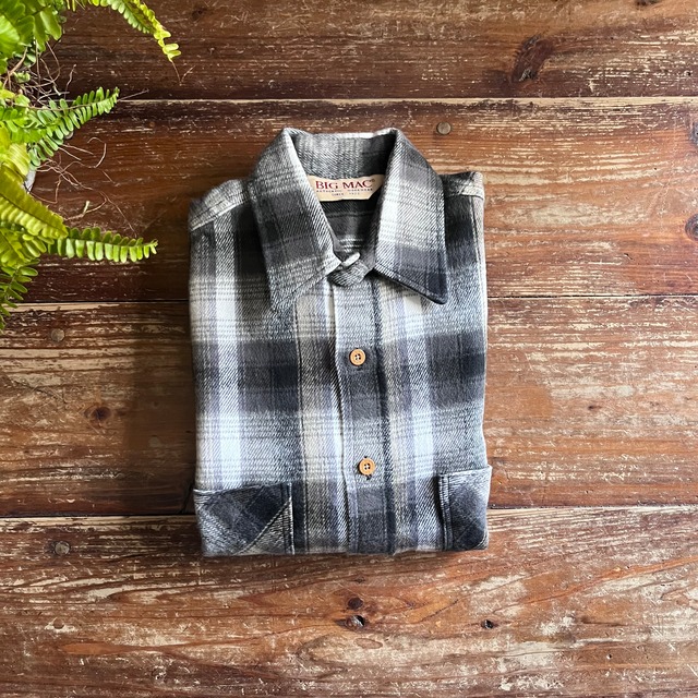 Circa 70's "Big Yank"  Cotton heavy flannel shirt made in USA/ 2XL