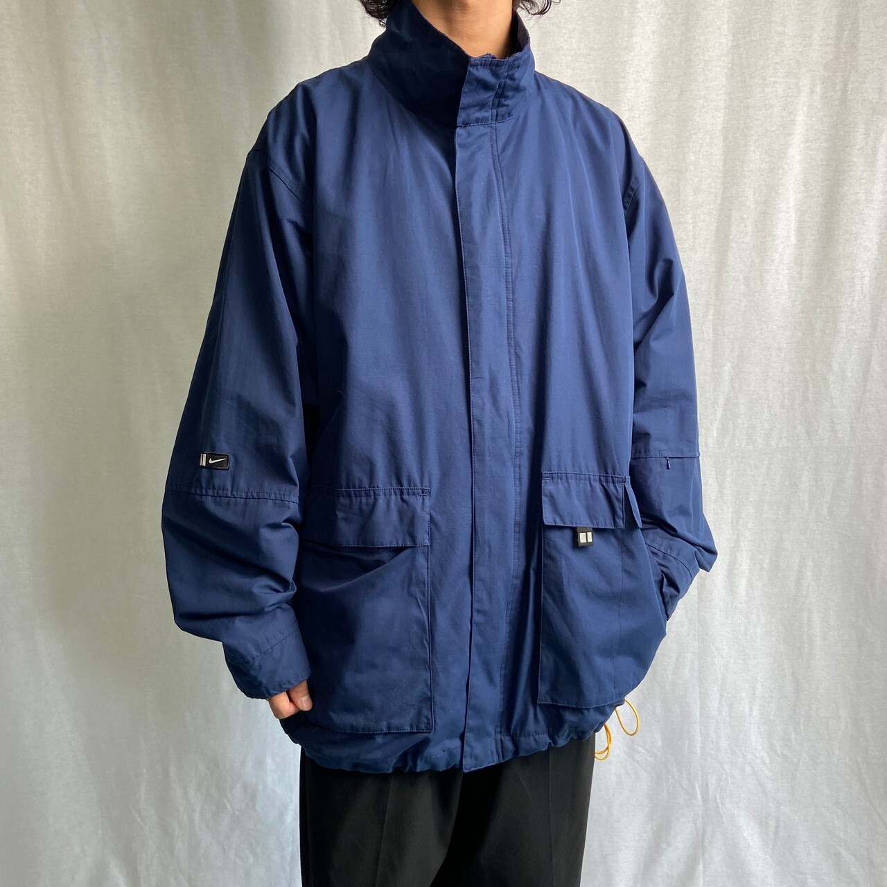 00年代 NIKE ナイキ ナイロンジャケット メンズXL 古着 00s Y2K 