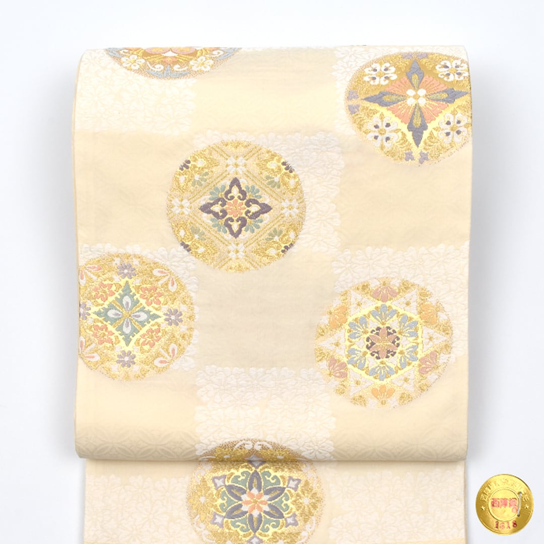 袋帯]西陣織 河合美術織物 謹製 唐織り 正絹 日本製(商品番号:21472