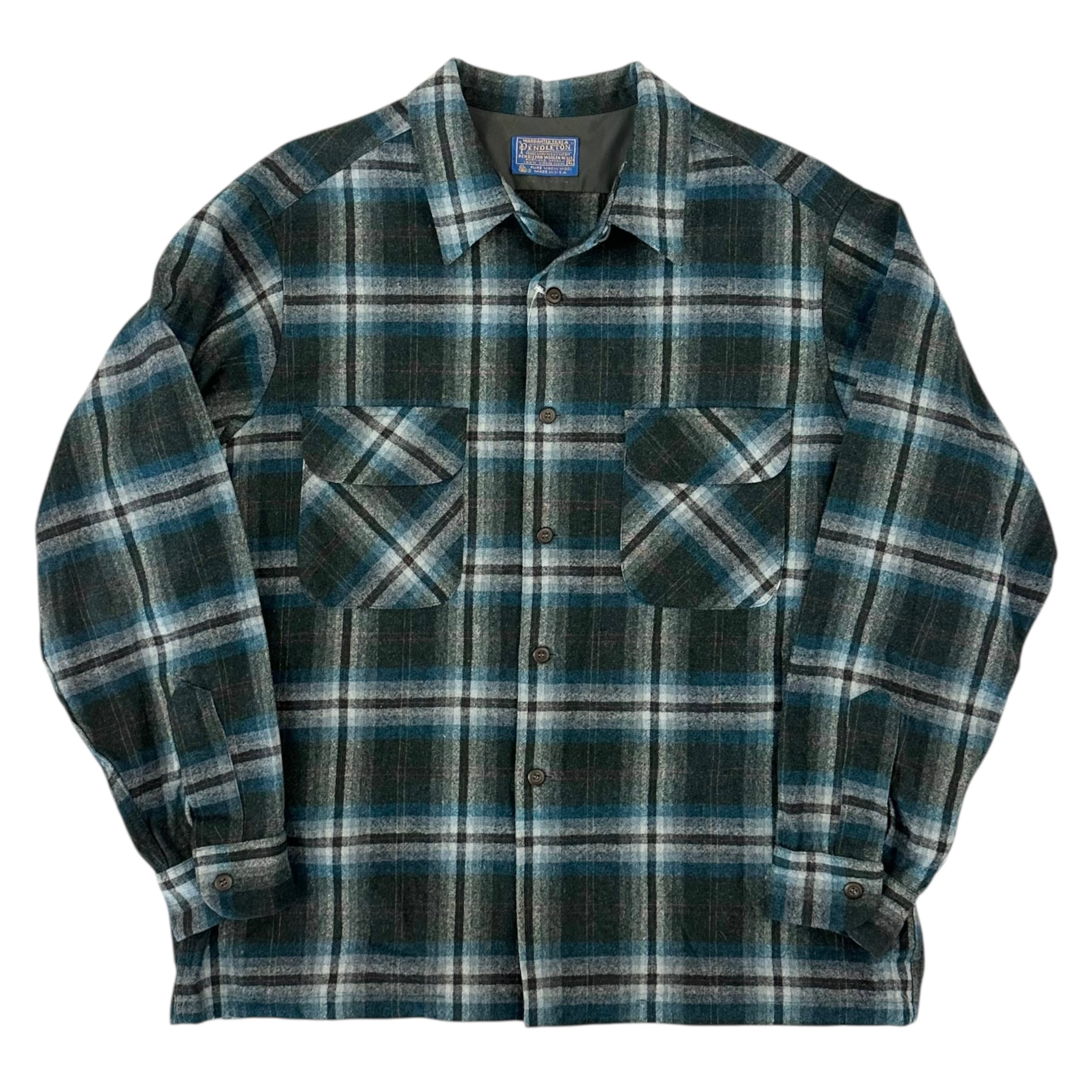 70's PENDLETON BOARD SHIRT GREEN | BerBerJin Yuhodo