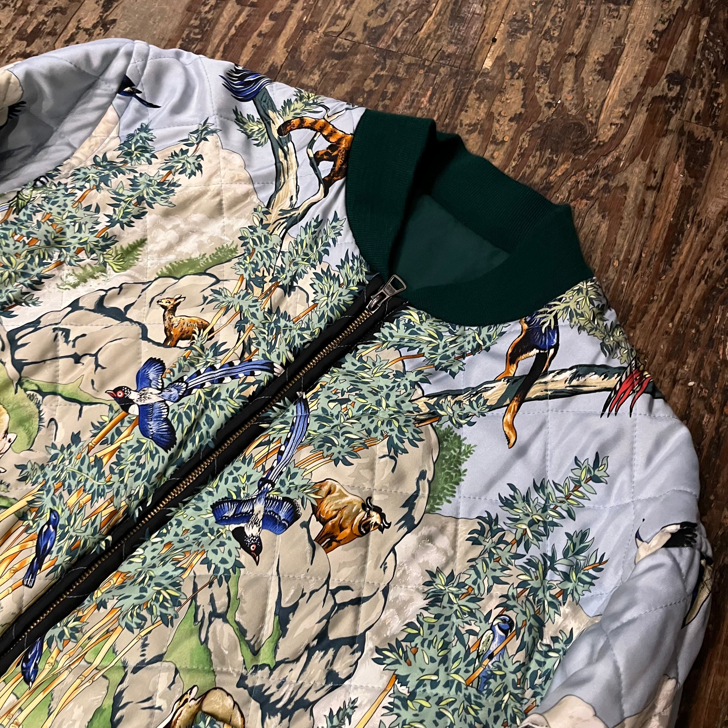 HERMES エルメス Silk Bomber reversible jacket リバーシブル  