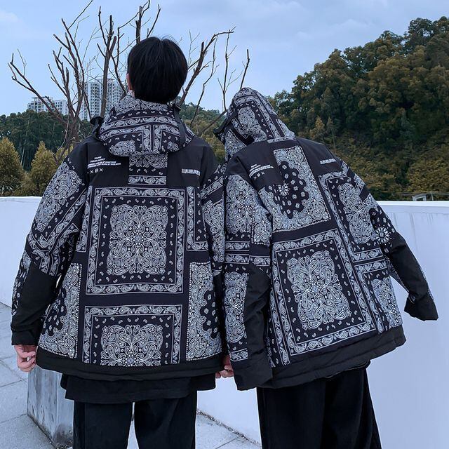 【韓国限定】THE NORTH  FACE ダウンジャケット　ペイズリー　XS