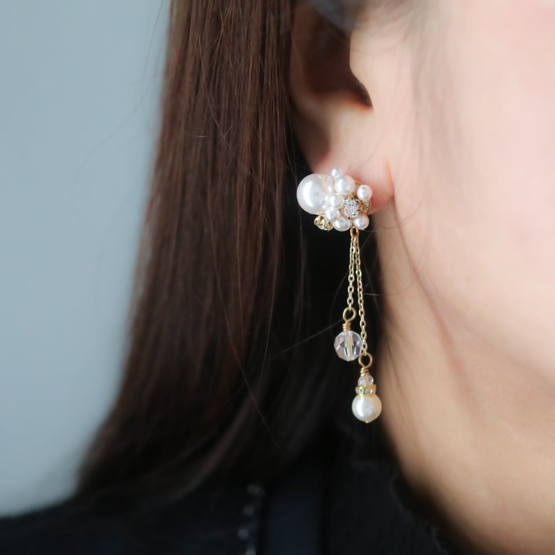 — Petite Élégance — プチエレガンス ホワイトショコラ｜ピアス＆イヤリング