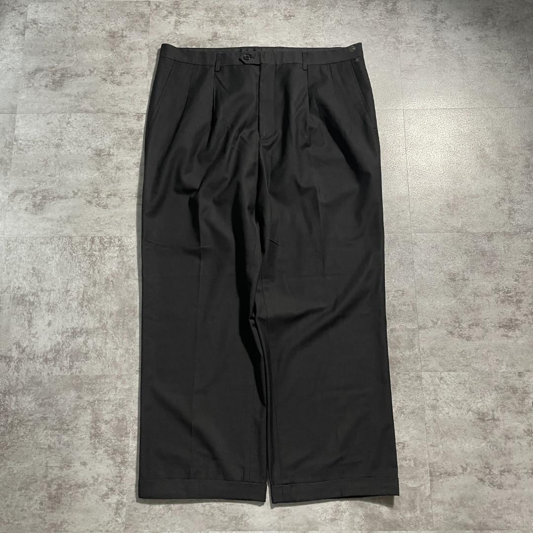 00s archive GIORGIO ARMANI black slacks / W39 L28 | ib2