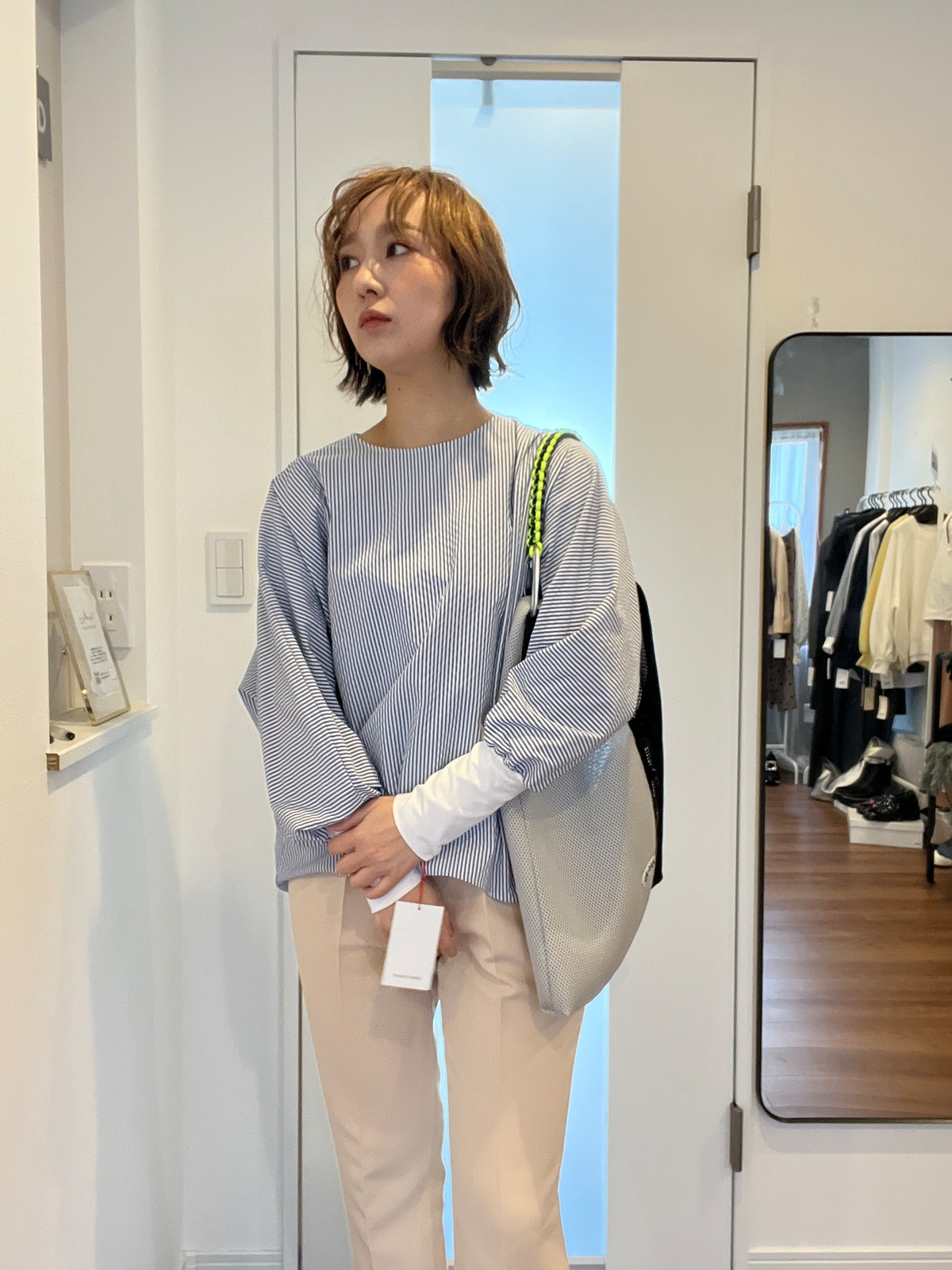 PASSIONE】袖リブバックZIPプルオーバー | MIEL select shop