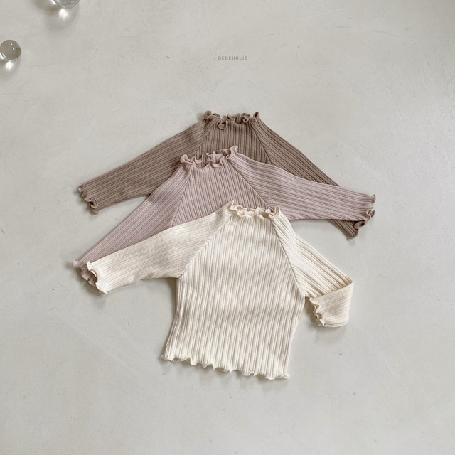 《即納》《BEBE HOLIC》mellow rib t