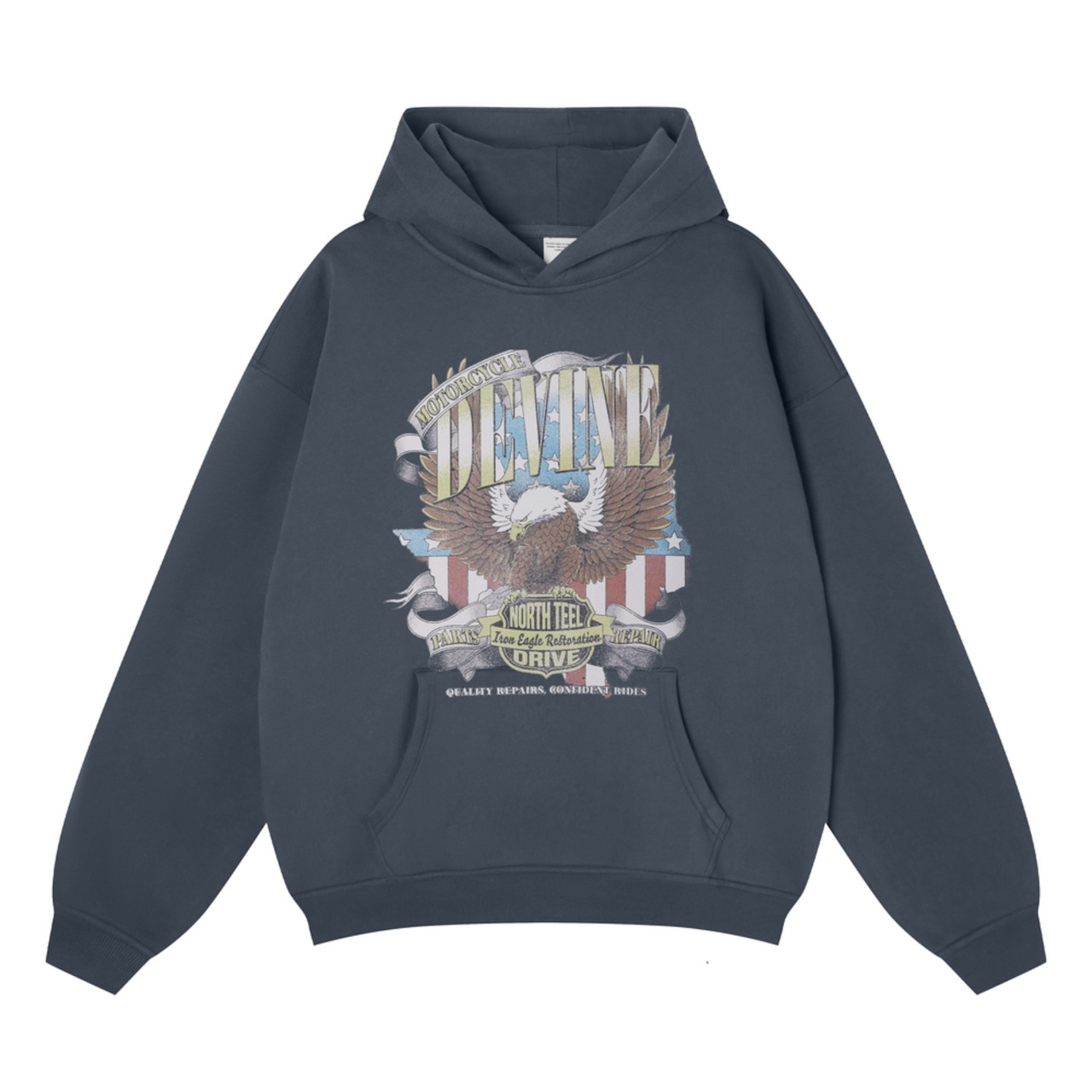 VINTAGE ストリート イーグルプリント パーカー T1959