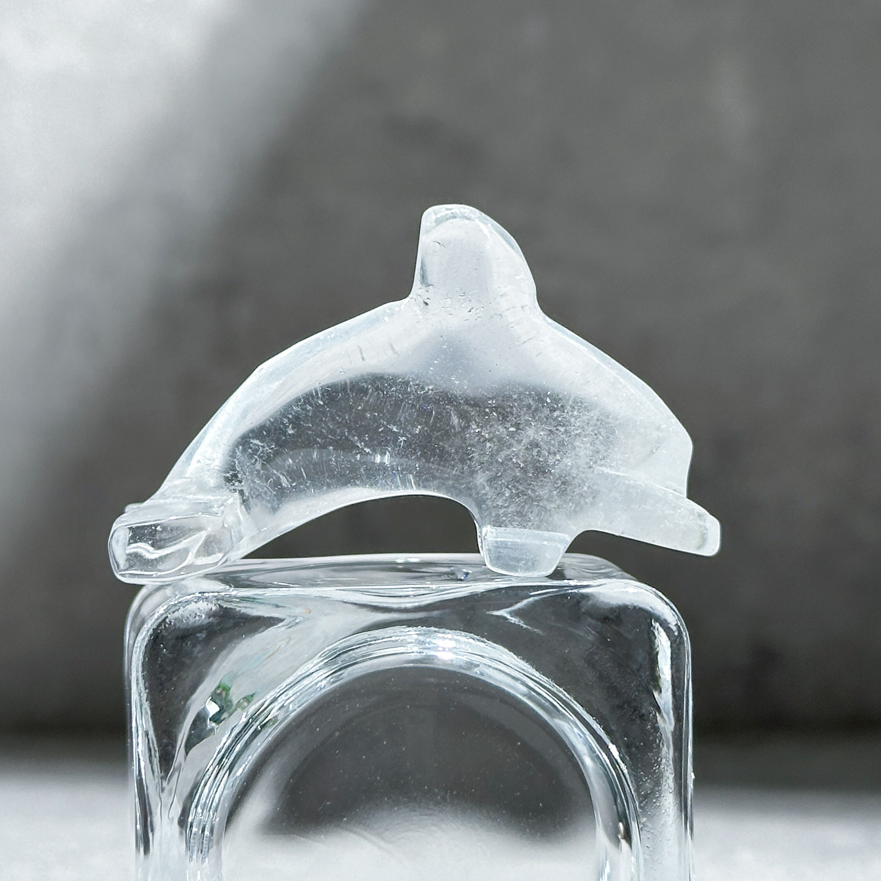 透明感◎クリアクォーツ ミニイルカ03◇Clear Quartz◇ 天然石・鉱物