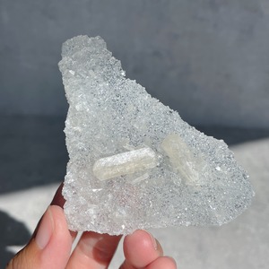 キラキラなアポフィライト(スティルバイト共生) 14◇ Apophyllite ◇天然石・鉱物・パワーストーン