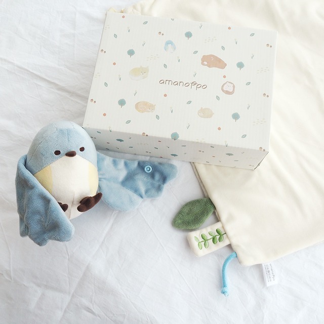 amanoppo | ぬいけっと 青い鳥 ぬいぐるみ＆ブランケットセット あまのっぽ