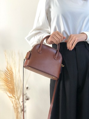 CELINE セリーヌ レザー 2WAY ミニボリード ショルダーバッグ ブラウン 