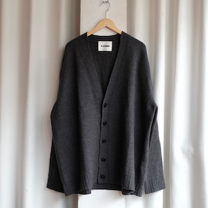 JIL SANDER 24AW BOILED WOOL OVER SIZE CARDIGAN
