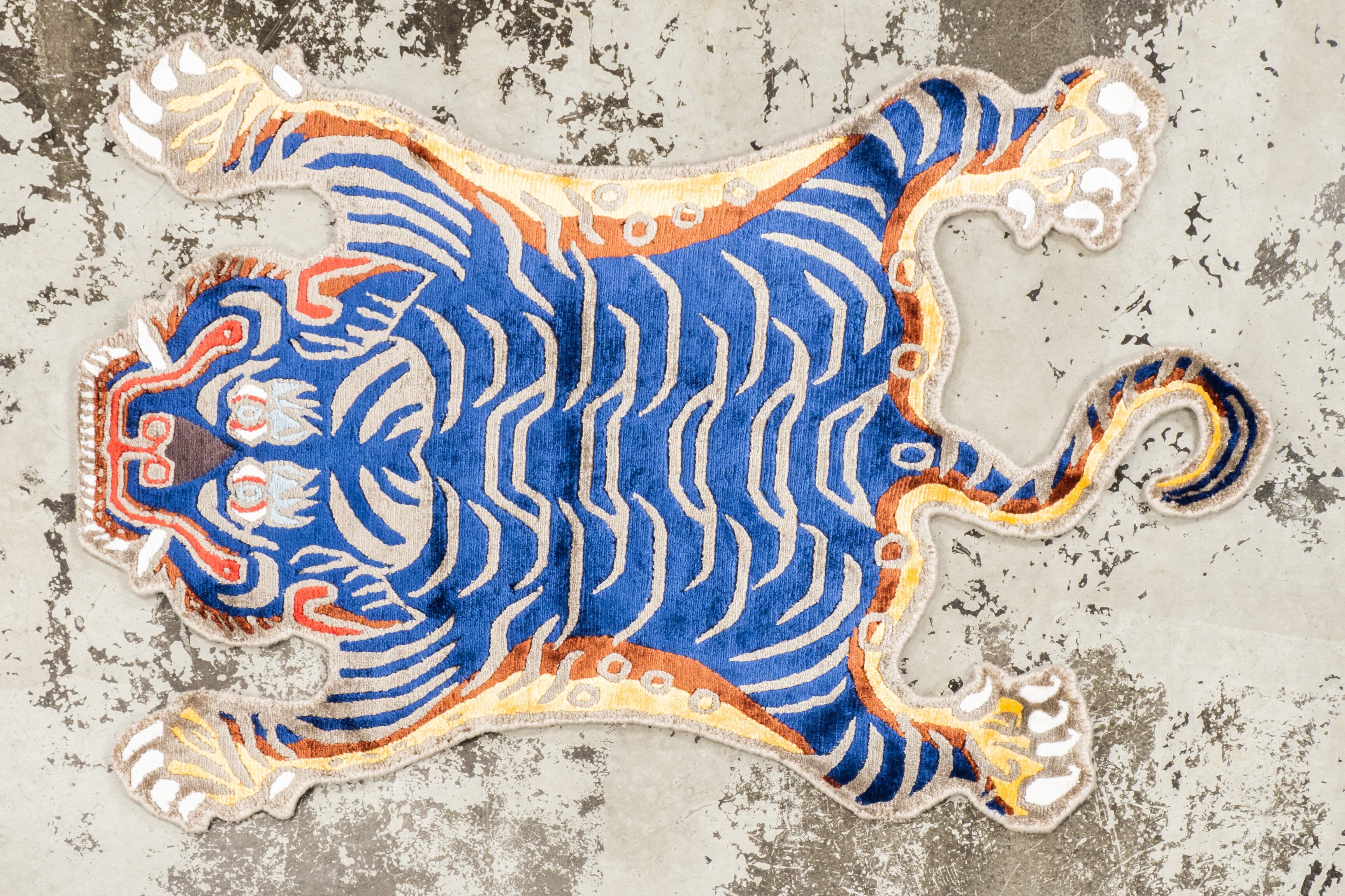 Tibetan Tiger Rug 《Sサイズ•シルク184》チベタンタイガーラグ