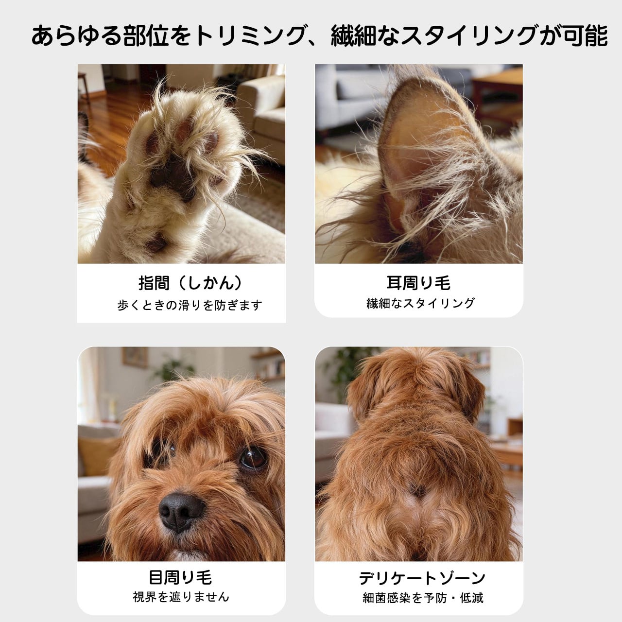 JL27 .親指サイズ ペット用電動バリカン 猫用足裏毛剃り 犬用バリカン