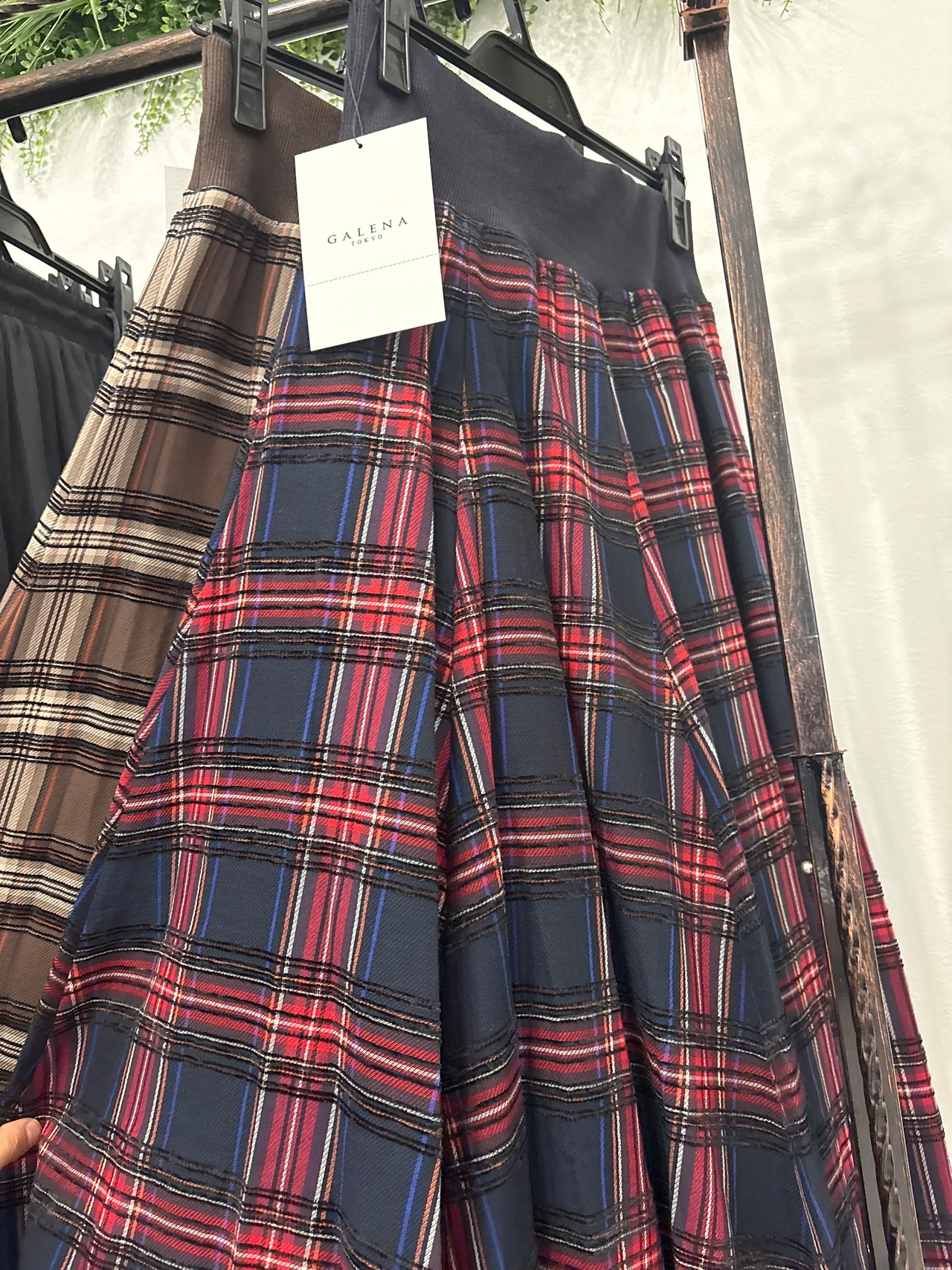 専用GALENA モールチェックスカート 70052-2101