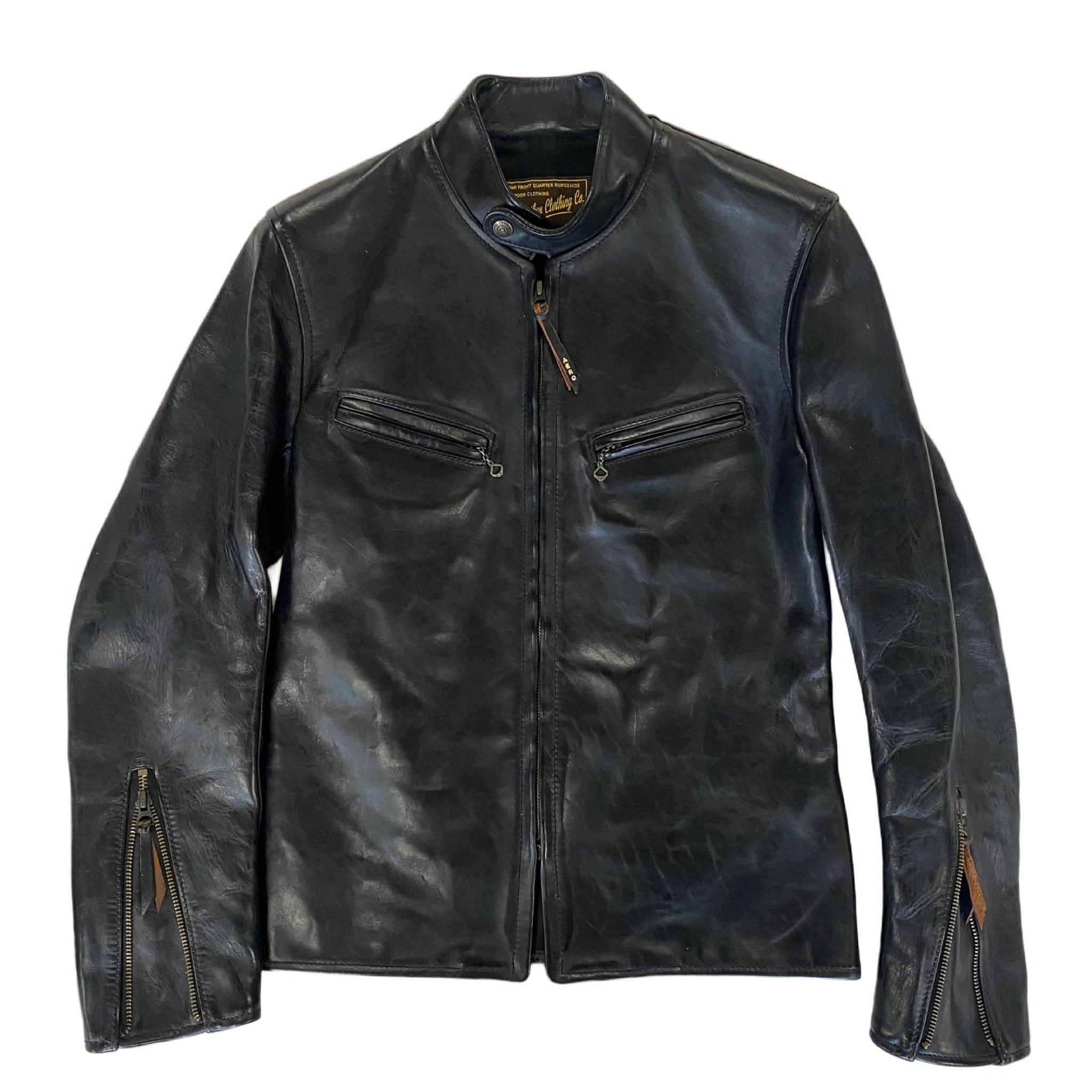 値下げ交渉可　エアロレザー　サイズ38　ライダースジャケット AERO LEATHER ダブルライダース38 エアロレザー