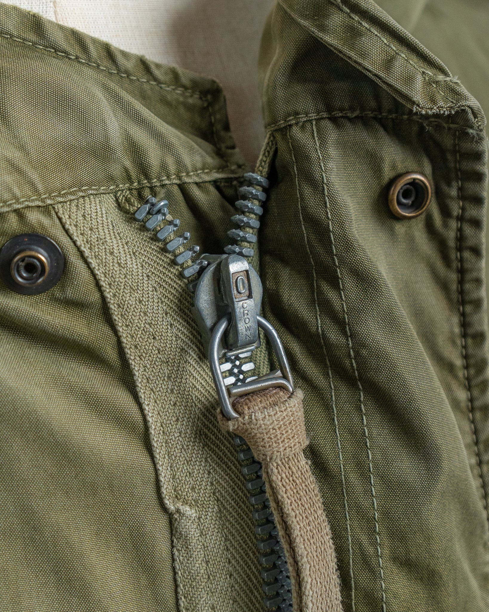 MEDIUM】Aluminum Zipper U.S.Army M-51 Field Parka Shell アメリカ軍