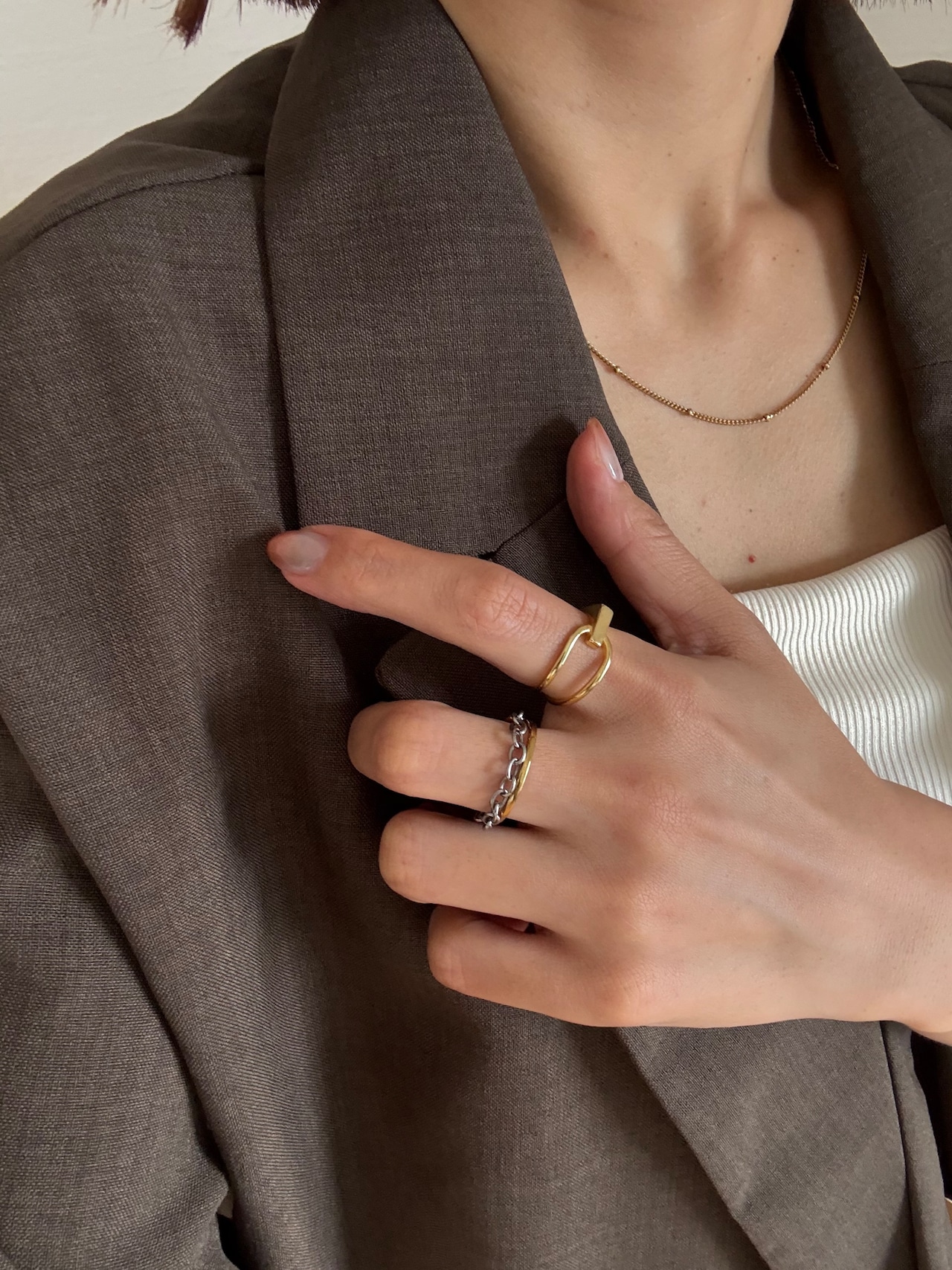original double design ring