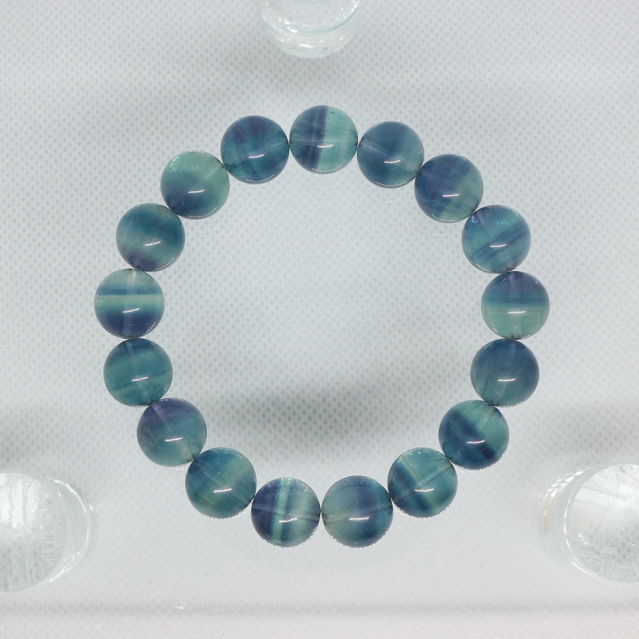 フローライト　一連　ブレスレット　11.5mm　0118003009・画像6