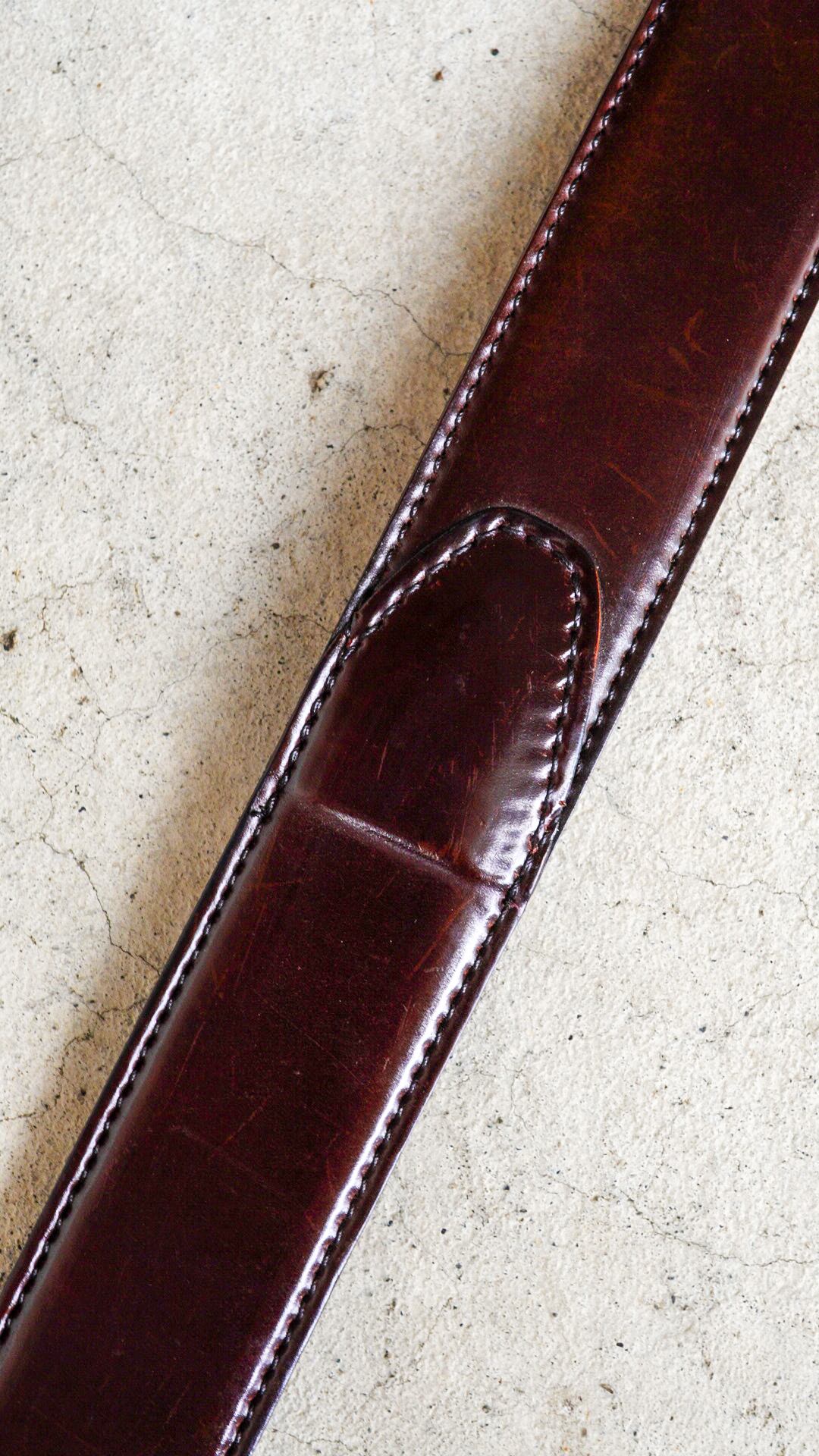 USED】ALDEN オールデン シェルコードバン ドレス ベルト《ブラウン 茶  