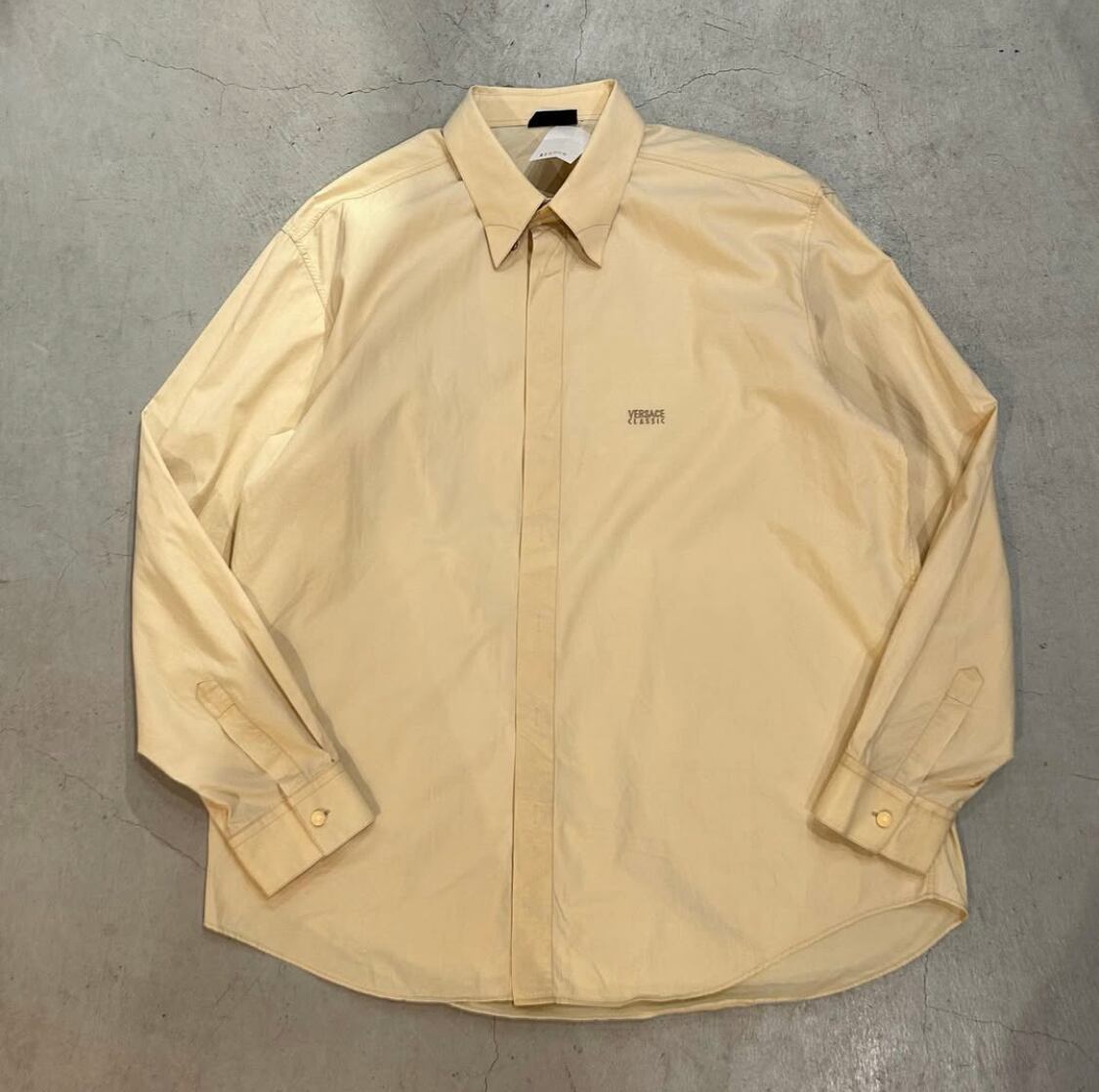 1990s Versace Logo L/S shirt【高円寺店】