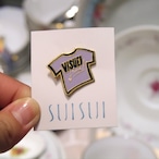 【ピンバッチ】淡いパープルのロゴT