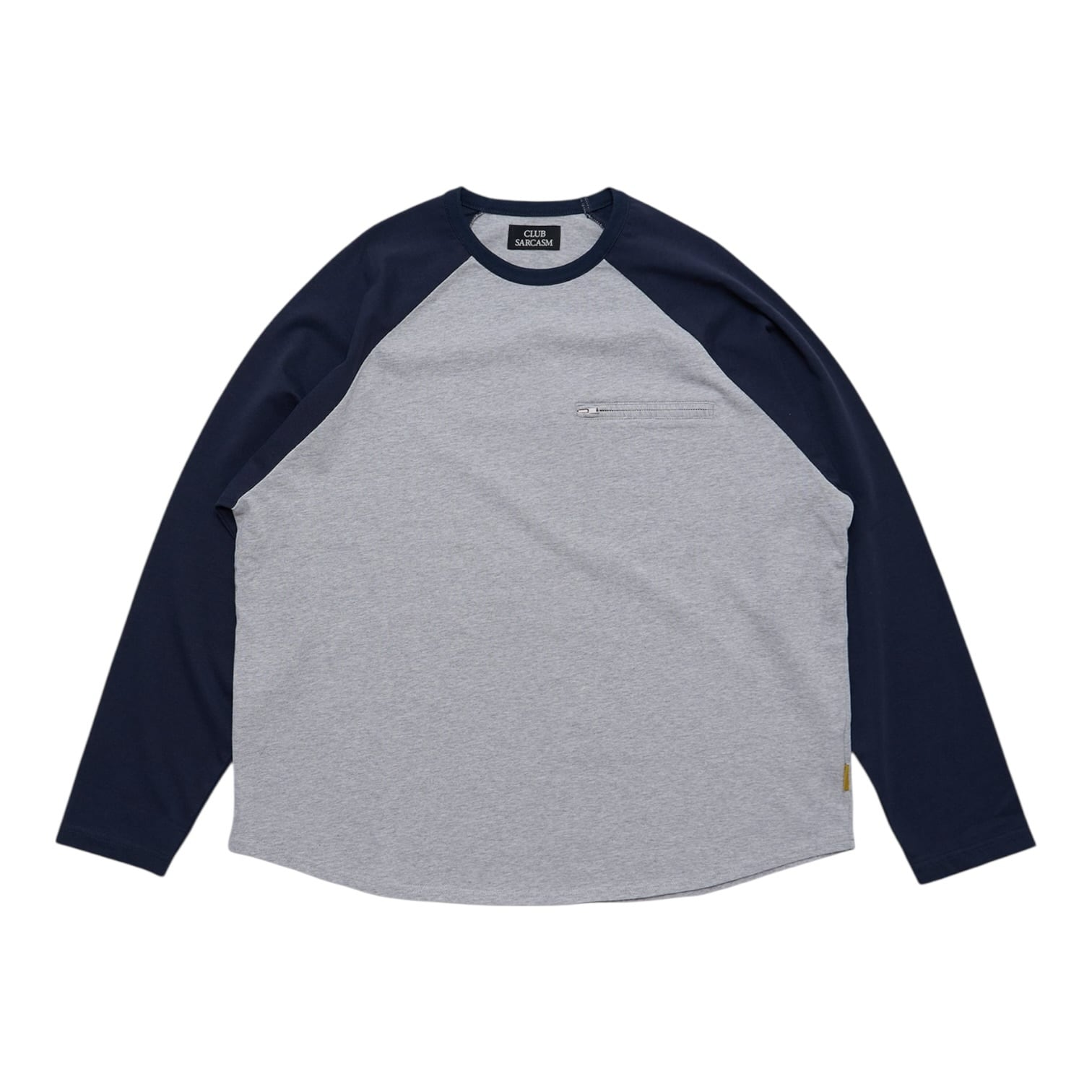 【CLUB SARCASM】RAGLAN LONG SLEEVE TEE (GRAY×NAVY)〈国内送料無料〉