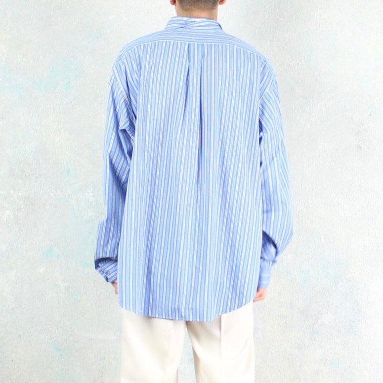 Ralph Lauren オーバーサイズ 青白ストライプシャツ【FF-3604】 | cv Ralph Lauren オーバーサイズ 青白ストライプシャツ【FF-3604】 | cv