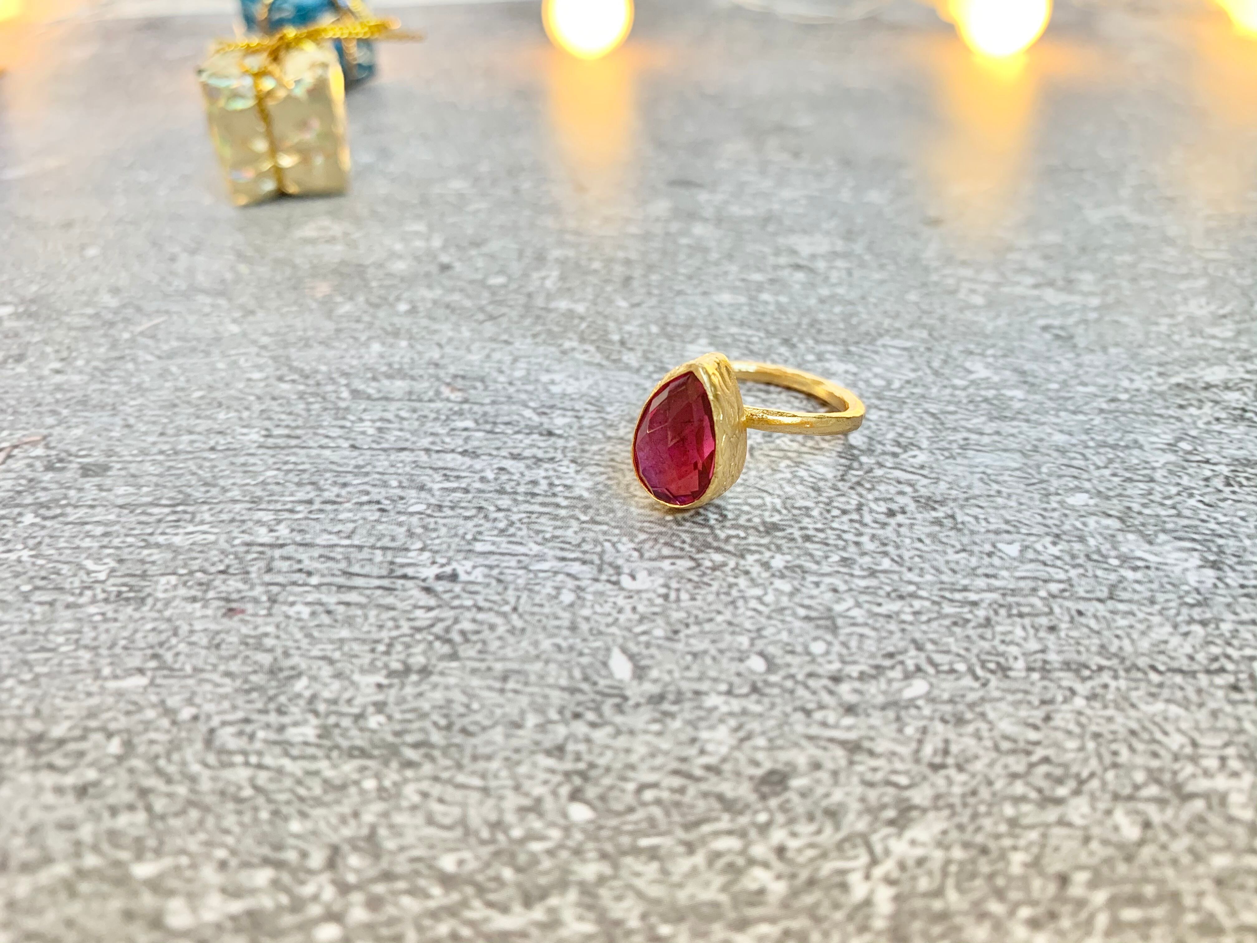 トルコ天然石リング2T