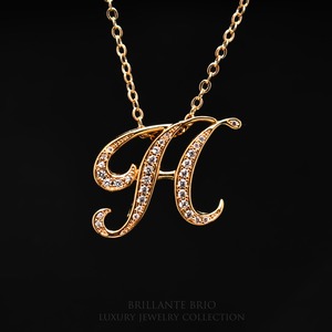 initial necklace 『H』
